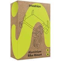 imoshion Handyhalterung für Fahrrad und Motorrad - Aluminium - Leicht - Verstellbar - Schwarz