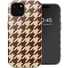 Selencia Vivid Rückabdeckung mit MagSafe Apple iPhone 15 - Pied-de-Poule