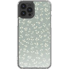 imoshion Design Hülle Apple iPhone 12 (Pro) - Smoke Green Flowers