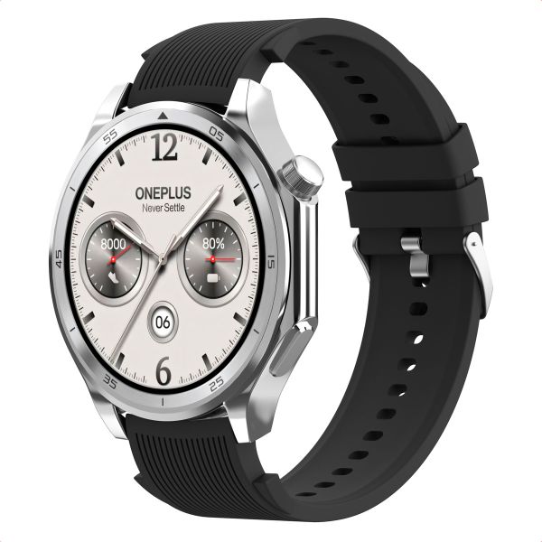 imoshion Silikonband für das OnePlus Watch 3 / 2 / 2R / Oppo Watch X2 / X - Schwarz