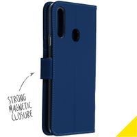 Accezz Wallet TPU Klapphülle für das Samsung Galaxy A20s - Dunkelblau