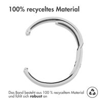 imoshion Silikonband Sport - 22-mm-Universalanschluss - Weiß / Schwarz