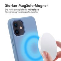 imoshion Color Backcover mit abnehmbarem Handykette und MagSafe Apple iPhone 12 (Pro) - Ash Blue