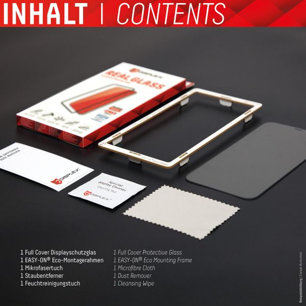 Displex Bildschirmschutzfolie Real Glass Full Cover für das Samsung Galaxy S22 Ultra