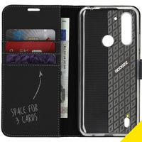 Accezz Wallet TPU Klapphülle Motorola Moto G8 Power Lite - Schwarz