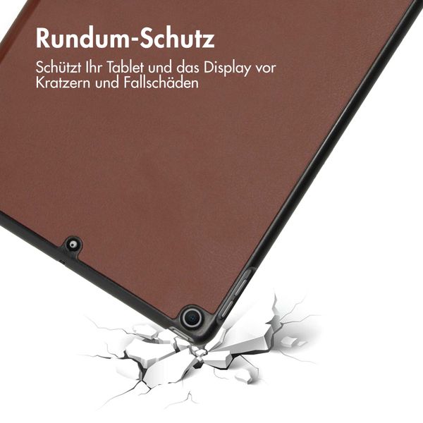 imoshion Trifold Klapphülle für das iPad 9 (2021) 10.2 Zoll / iPad 8 (2020) 10.2 Zoll / iPad 7 (2019) 10.2 Zoll - Braun