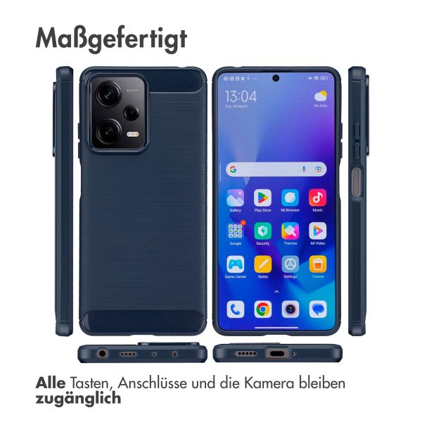 imoshion Brushed Back Cover Xiaomi Redmi Note 12 Pro / Xiaomi Poco X5 - Dunkelblau