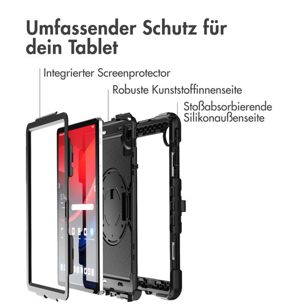 Accezz Robustes Back Cover mit Schultergurt Lenovo Tab M11 - Schwarz