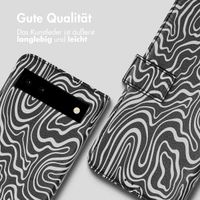 imoshion Design Klapphülle Google Pixel 6a - Black And White