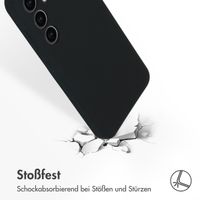 Accezz Liquid Silikoncase für das Samsung Galaxy S24 - Schwarz