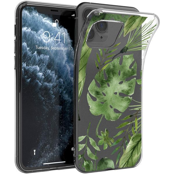 imoshion Design Hülle iPhone 11 Pro - Blätter - Grün