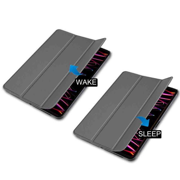 imoshion Trifold Klapphülle Apple iPad Pro 12.9 (2018/2020/2021/2022) - Grau