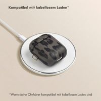 Selencia Sabi Hülle Panthermuster  Apple Airpods 1 / 2 - Midnight Black