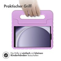 imoshion Schutzhülle mit Handgriff kindersicher für das Samsung Galaxy Tab A9 8.7 Zoll - Lila