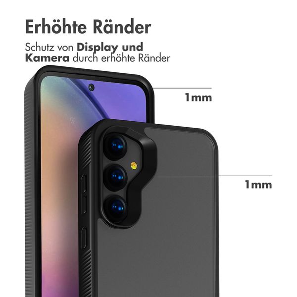 Accezz Rugged Frosted Back Cover Samsung Galaxy A55 - Schwarz