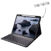 Accezz QWERTY Bluetooth Keyboard Klapphülle für das iPad Air 13 Zoll (2025) M3 / (2024) M2 - Schwarz