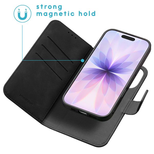 imoshion Entfernbare 2-1 Luxus Klapphülle Apple iPhone 17 - Schwarz