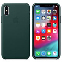 Apple Leder-Case Forest Green für das Apple iPhone Xs