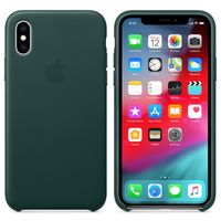 Apple Leder-Case Forest Green für das iPhone Xs