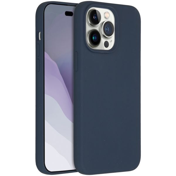 Accezz Liquid Silikoncase mit MagSafe für das iPhone 14 Pro Max - Dunkelblau