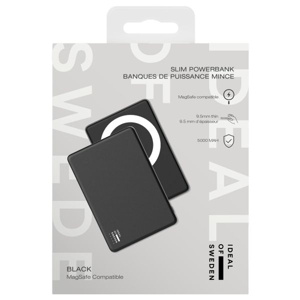 iDeal of Sweden Slim MagSafe Powerbank 5.000 mAh - Kabellose Powerbank - Black