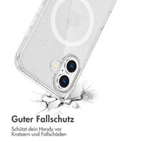 imoshion Sparkle Back Cover mit MagSafe für das Apple iPhone 16 - Glitzer Transparent