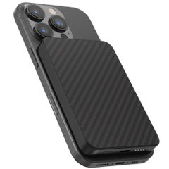Accezz Kevlar Powerbank 5.000 mAh - MagSafe und Qi - Schwarz