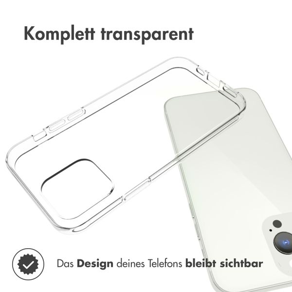 Accezz TPU Clear Cover für das iPhone 13 Pro - Transparent