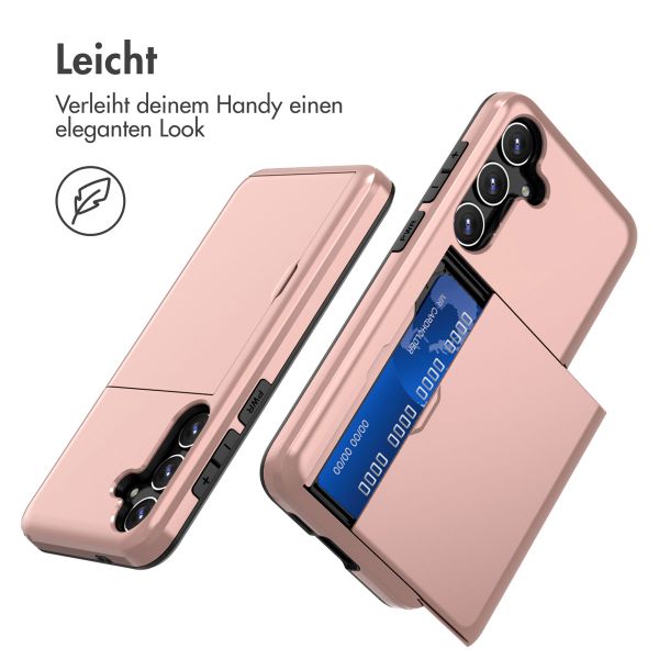 imoshion Backcover mit Kartenfach Samsung Galaxy S24 Plus - Rosé gold