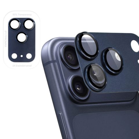 imoshion Kameraprotektor aus Glas 2er-Pack für das Apple Apple iPhone 17 Pro Max - Deep Blue