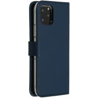 Selencia Echtleder Klapphülle iPhone 11 Pro - Blau