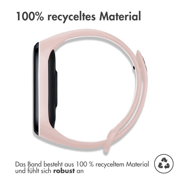 imoshion Silikonband Sport für das Xiaomi Mi Band 5 / 6 - Rosa / Weiß