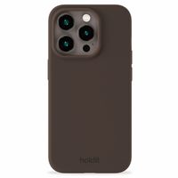 Holdit Silicone Case für das iPhone 15 Pro - Chocolate