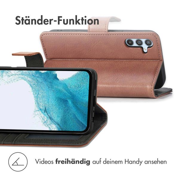 imoshion Luxuriöse Klapphülle Samsung Galaxy A34 (5G) - Braun