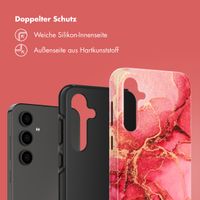Selencia Vivid Tough Back Cover für das Samsung Galaxy S24 FE - Rosy Marble
