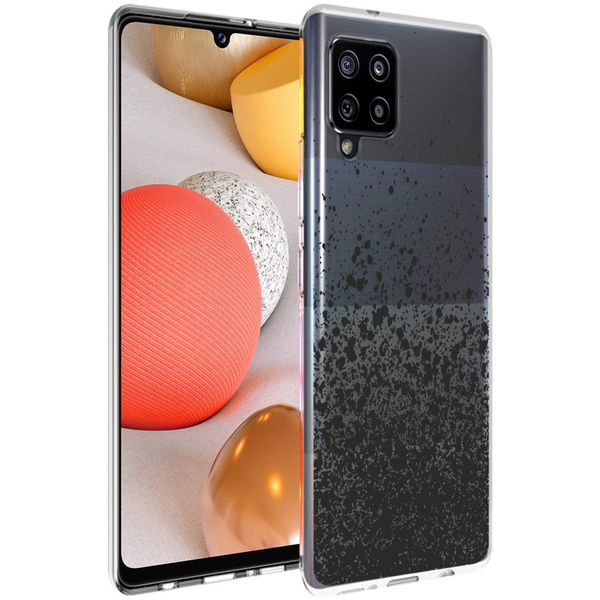 imoshion Design Hülle Samsung Galaxy A42 - Spritzer - Schwarz