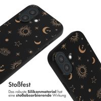 imoshion Silikonhülle design mit Band für das Apple iPhone 16 - Sky Black