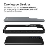 Accezz Rugged Frosted Back Cover für das Samsung Galaxy S23 - Schwarz