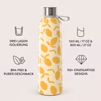 Burga Water Bottle - 500 ml - Lemon Tart