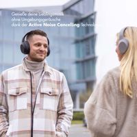 Selencia Urban Play Kabellose Kopfhörer - Aktive Geräuschunterdrückung (ANC) - Mit Aufbewahrungstasche - Midnight Black