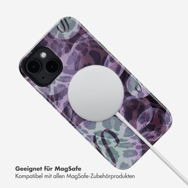 Selencia Vivid Tough Back Cover MagSafe für das iPhone 14 - Leo Bubble Green