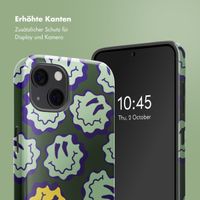 Selencia Vivid Rückabdeckung mit MagSafe Apple iPhone 13 - Wavy Smiley Green