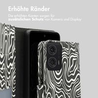 imoshion Design Klapphülle für das Motorola Moto G24 Power - Black And White