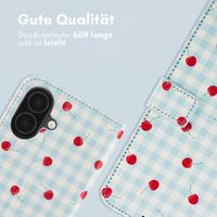imoshion Design Klapphülle Apple iPhone 16 - Cherry Check