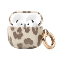 Selencia Sabi Case Apple AirPods 4 - Leopardenmuster - Soft Ivory