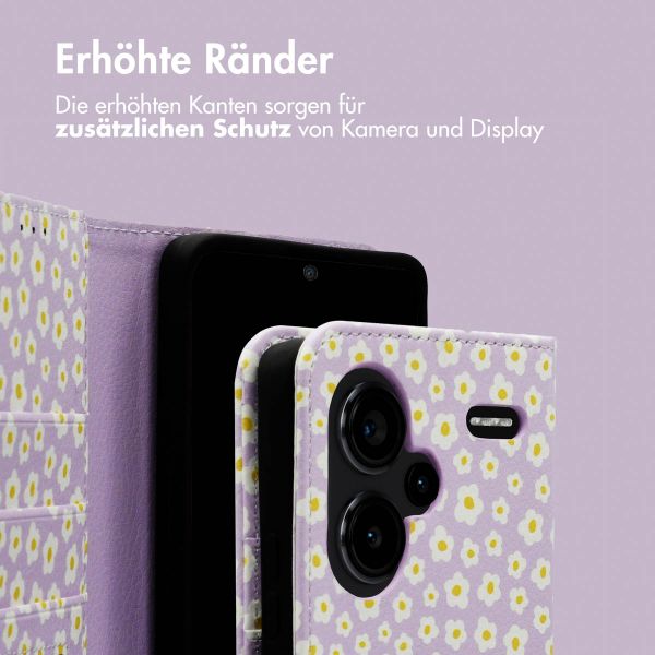 imoshion Design Klapphülle Xiaomi Redmi Note 13 Pro Plus (5G) - White Daisy