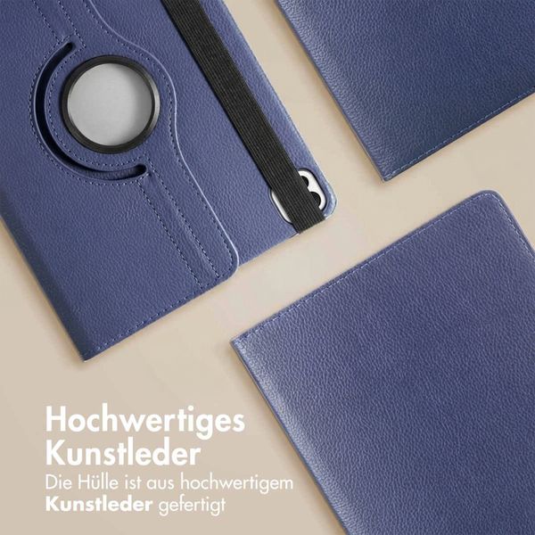 imoshion 360° drehbare Klapphülle Apple iPad Air 11 Zoll (2026) M4 / (2025) M3 / (2024) M2 / Air 5 (2022) / Air 4 (2020) / Pro 11 (2018/2020) - Dunkelblau