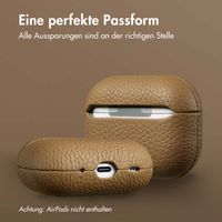 Accezz Echtes Leder Case Apple AirPods Pro 2 - Taupe