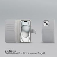 Selencia Olyn Abnehmbare Bookcase mit MagSafe Apple iPhone 15 - Grau