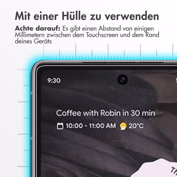 Accezz Screen Protector aus gehärtetem Glas Google Pixel 7a